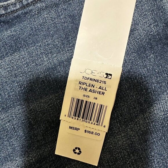Joe's Jeans Mens Size 38 The Asher Riplen Slim Fit Stretch Jeans  - NWT $168 - Picture 9 of 13
